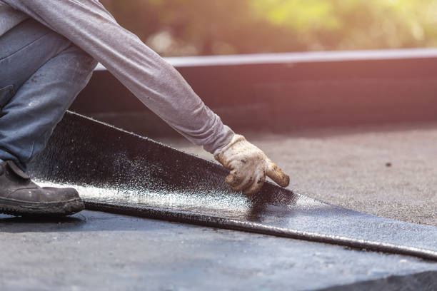 Professional Basement Waterproofing technician working in Goshen, IN